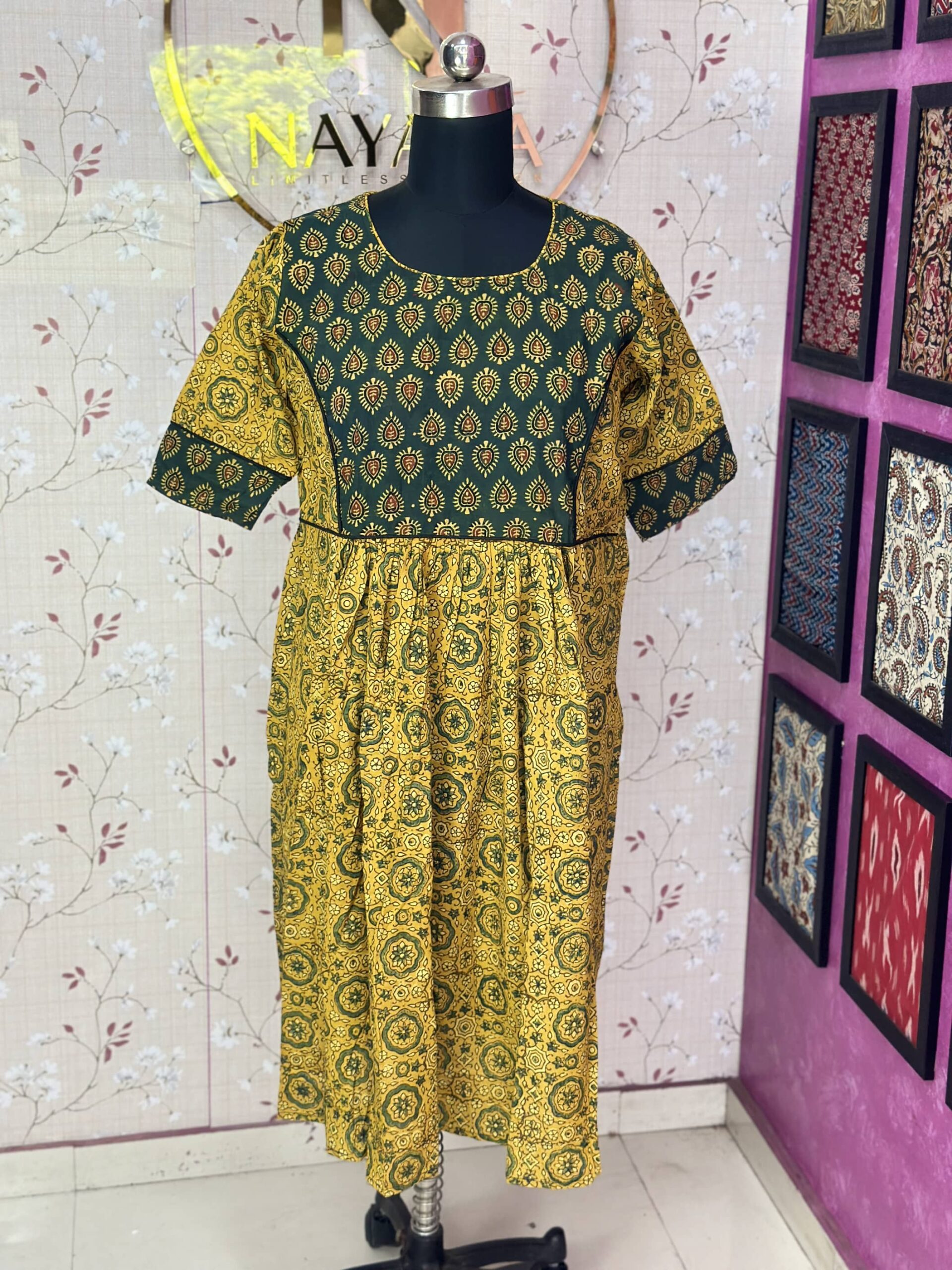 Ajrak Frock Kurti Nayana Limitless Design